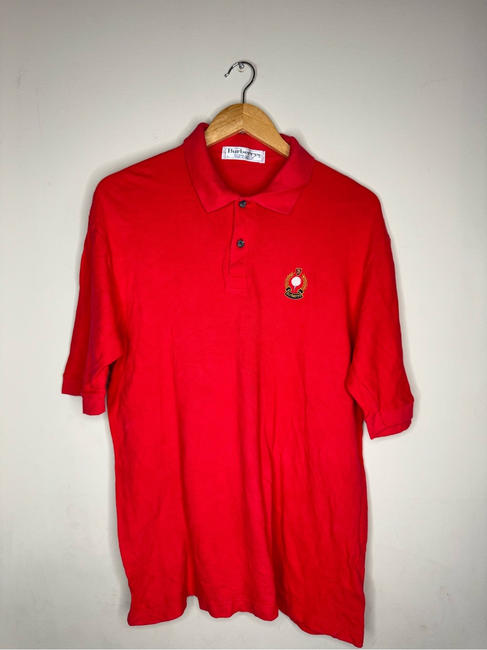 Burberrys Red Polo Shirt